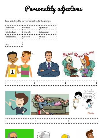 Personality Adjectives