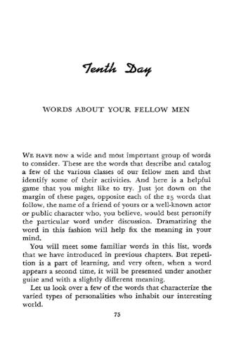 Words about your fellow men