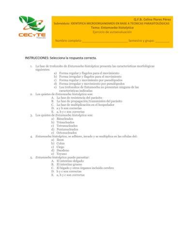 Entamoeba histolytica