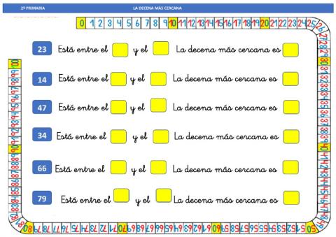 La decena más cercana