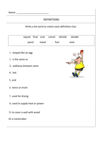 sounds of -el and -l