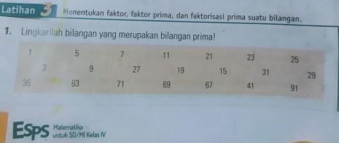 Menemukan bilangan prima