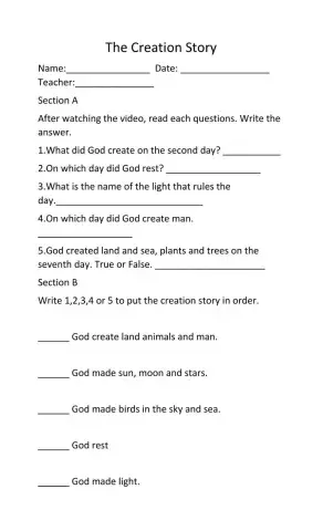 Creation Story