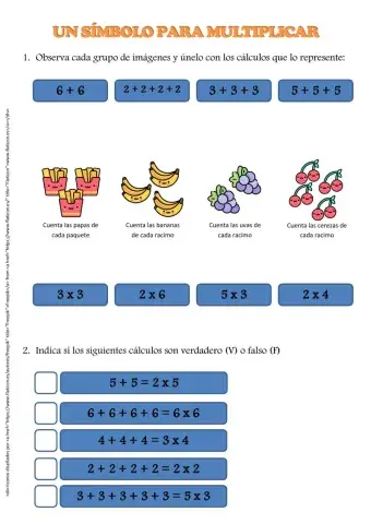 Multiplicaciones como adiciones