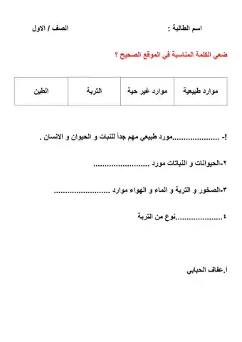 موارد الارض