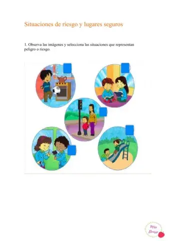 Situaciones de riesgo y lugares seguros