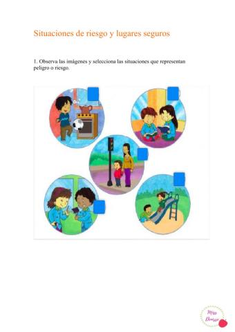 Situaciones de riesgo y lugares seguros