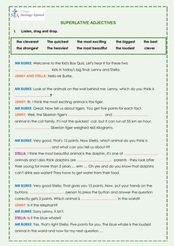 Superlatives adjectives