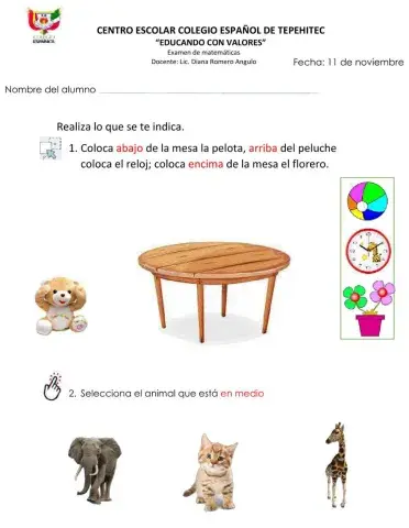 Examen de matematicas