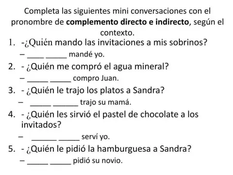 Double Object Pronouns