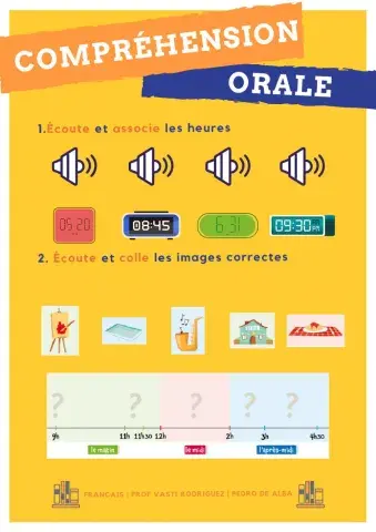 Compréhension orale MA JOURNÉE