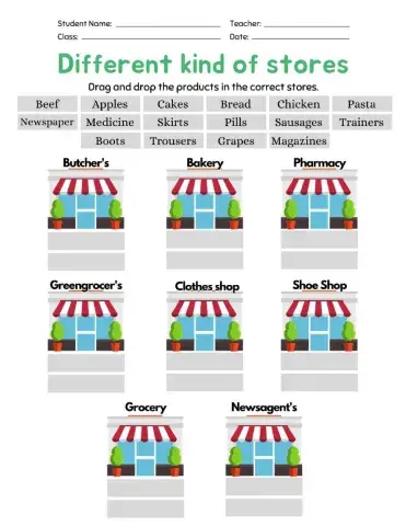 Different Kind of Stores
