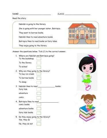 A trip to the library