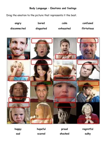 Body language - emotions