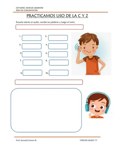 Dictado c y z