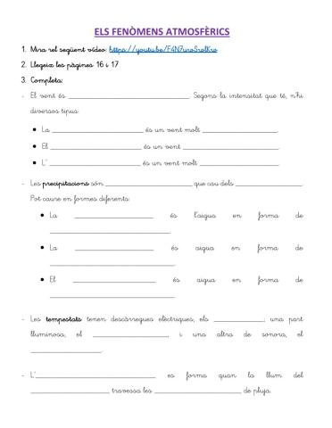 Els fenòmens atmosfèrics