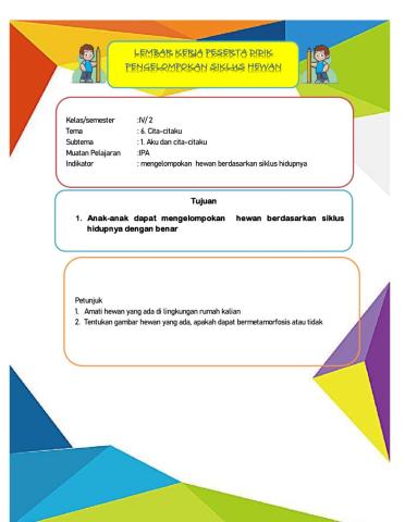 Latihan pengelompokan hewan