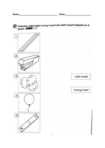 Sains tahun 3: ketumpatan