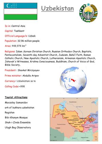 Uzbekistan, Dina Shterengas