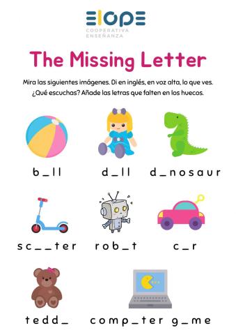 The missing letter - Toys