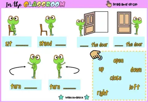 Classroom Instructions (drag drop)