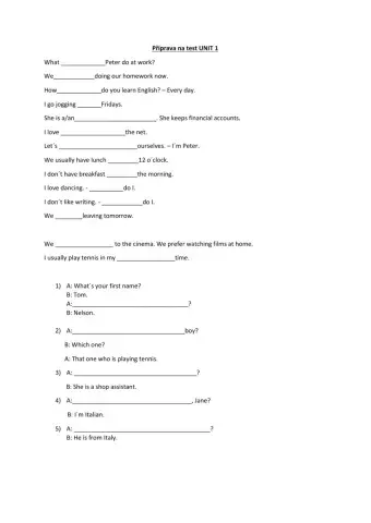 Present simple-continuous