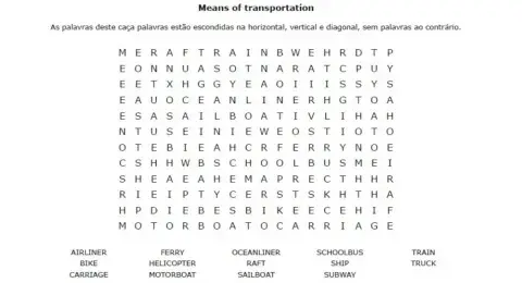 Means of transportation