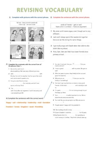 Friends and relationships