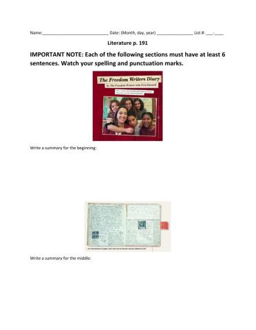 The Freedom Writers Diary p. 190