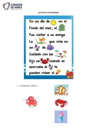 Lectura pictogramas