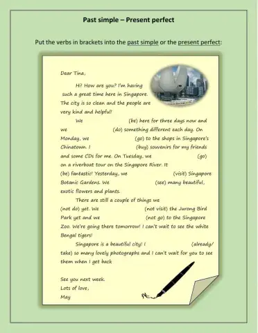 Past simple and present perfect