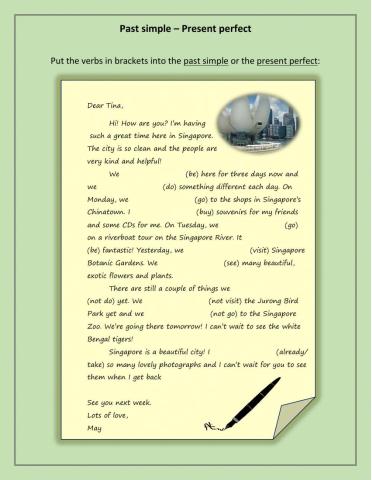 Past simple and present perfect