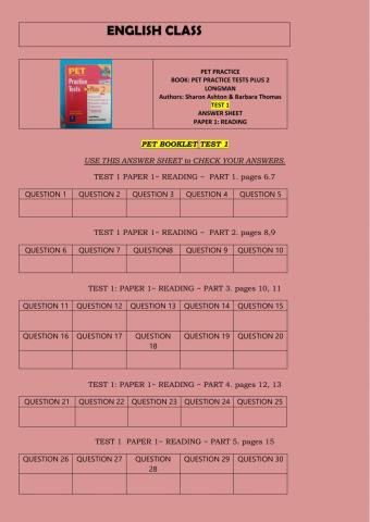Pet practice book: pet practice tests plus 2 longman t1