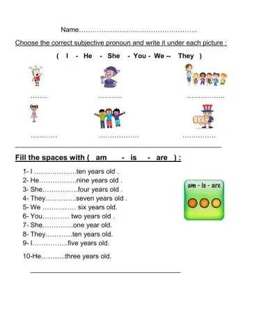 Subject pronouns