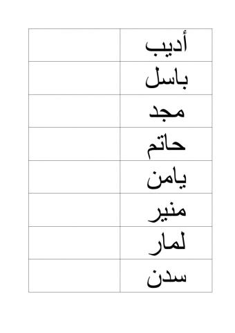 تحويل الاسماء من العربية الى العبرية والعكس