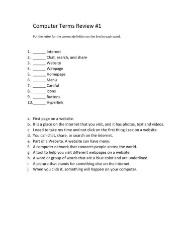 Computer Terms Review 1