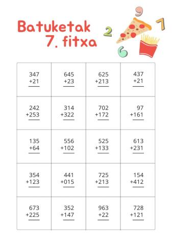 Batuketak 7. fitxa