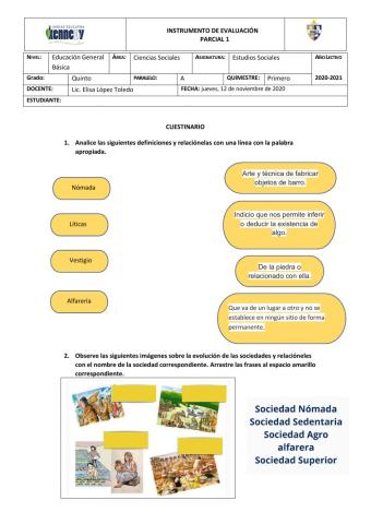 Prueba Parcial Sociales