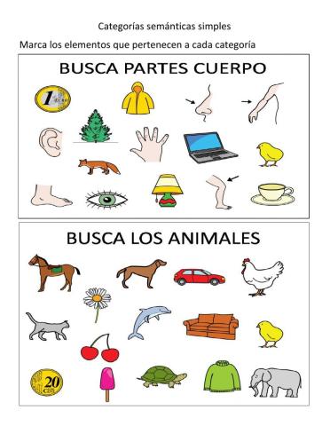 Categorias semanticas simples