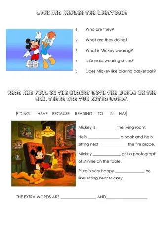 Mickey and his friends