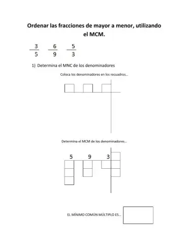 Mínimo Común Múltiplo