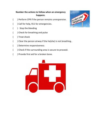 Accidents and emergencies