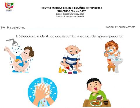 Examen de desarrollo fisico y salud