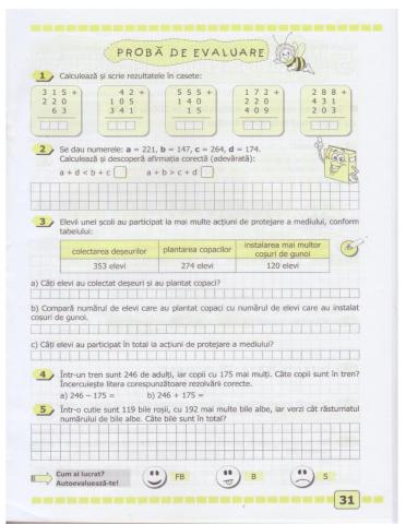 Adunarea 0-1000 cu si fara trecere peste ordin