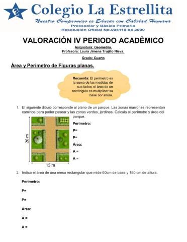 Valoraciòn acadèmica iv cuarto
