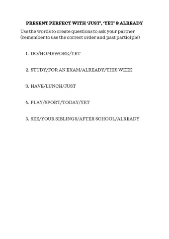 Just, yet, already - Interactive 3