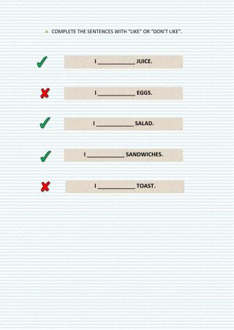 I like- I don't like