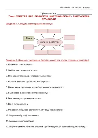 Біополімери. Вуглеводи
