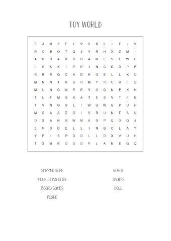 Alphabet soup. Toy world