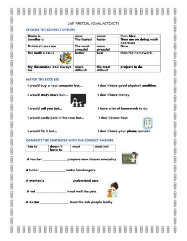 Modals- comparatives